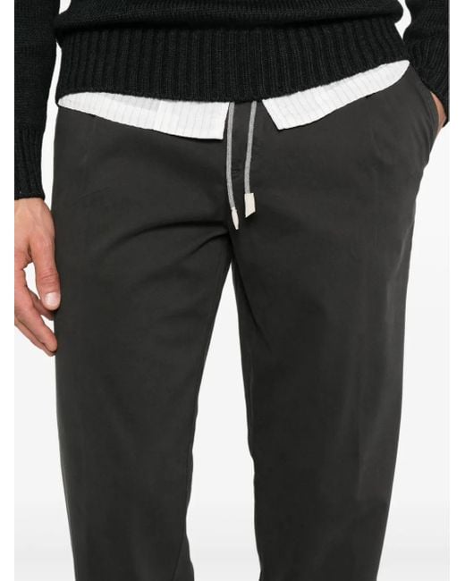 Eleventy Broek Met Trekkoord in het Gray voor heren