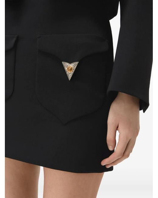 Versace Wollen Mini-Rok in het Black