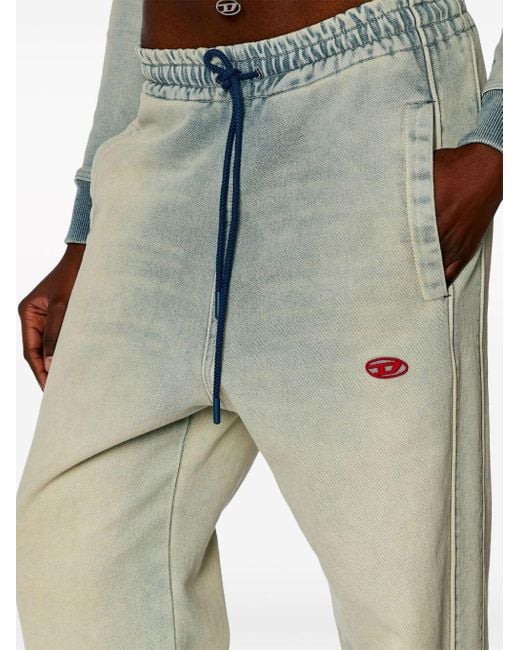 DIESEL White D-martians Track 068jx Wide-leg Jeans