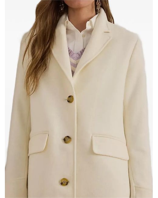 Ralph Lauren Natural Buttoned Coat