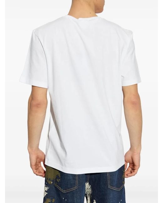 DSquared² White Cotton T-Shirt for men