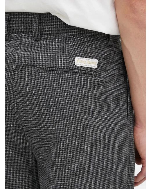 Fucking Awesome Black Checked-Pattern Pleated Trousers for men