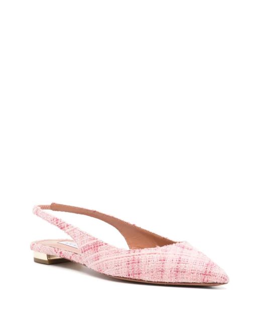 Aquazzura Pink Pointed-Toe Pumps