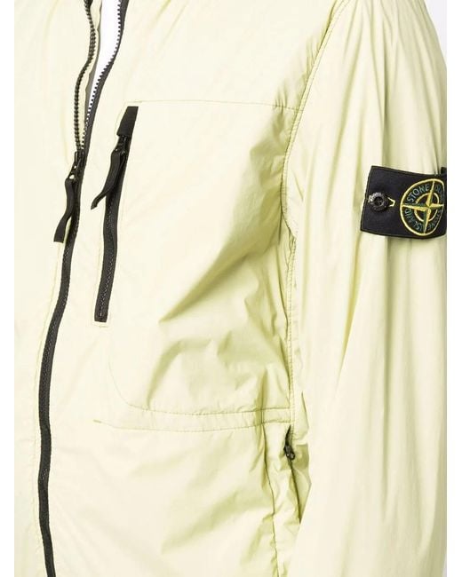 Stone Island Natural Compass-Patch Zip-Up Jacket for men
