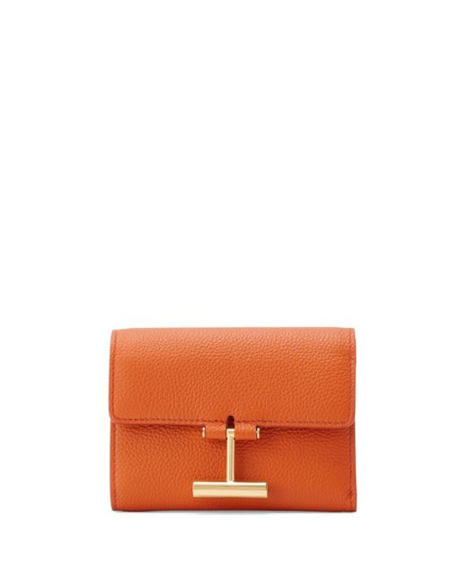 Tom Ford Orange Tara Leather Wallet