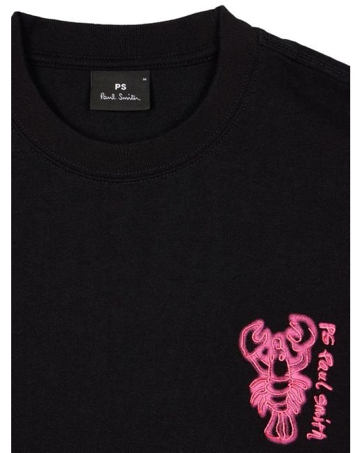 Paul Smith Black Lobster-Print T-Shirt for men