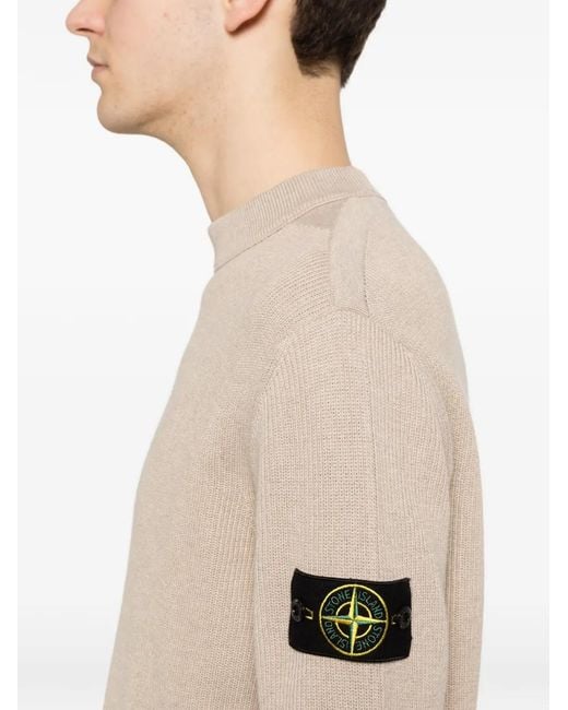 Stone Island メンズ ナチュラル ロゴパッチ セーターの通販はau PAY