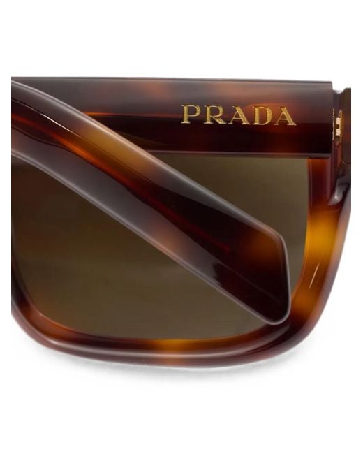 Prada Gray Shadowplay Sunglasses for men