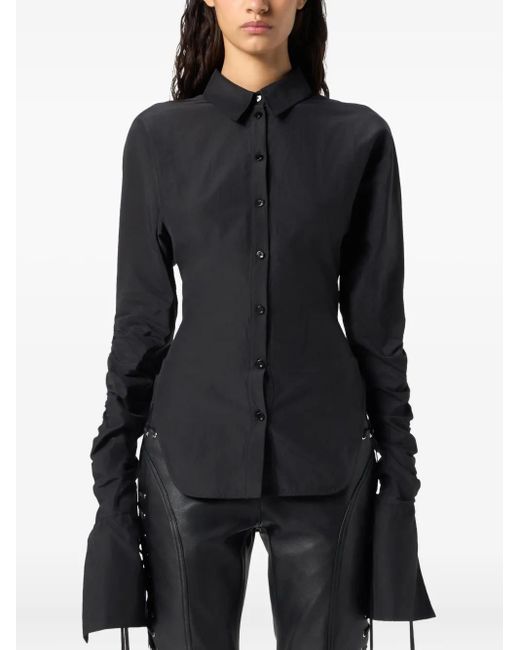 Blumarine Black Cinched Shirt