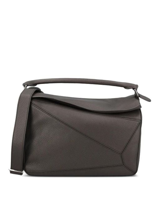 Bolso shopper Puzzle grande Loewe de hombre de color Black