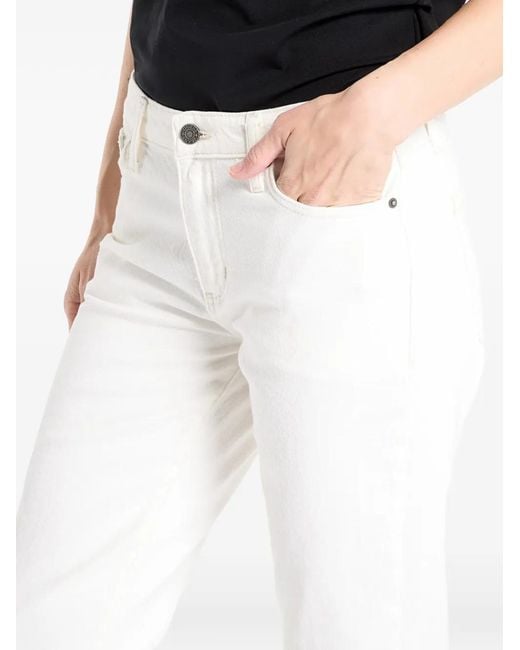 Guess White G08 Logo-Patch Jeans
