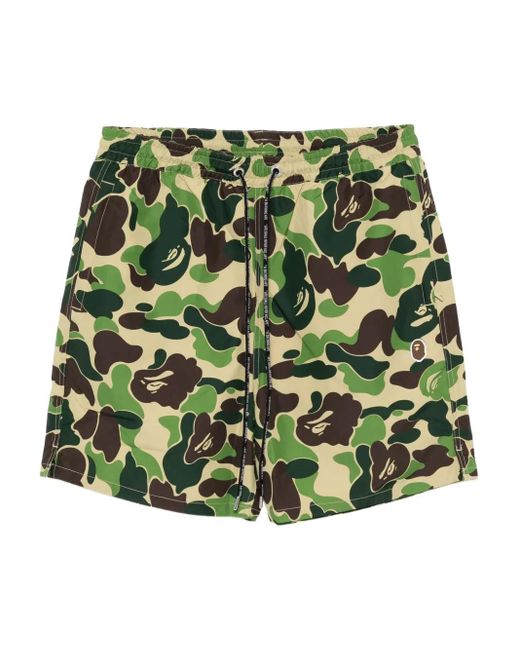 Bermudas con estampado gráfico A Bathing Ape de hombre de color Green