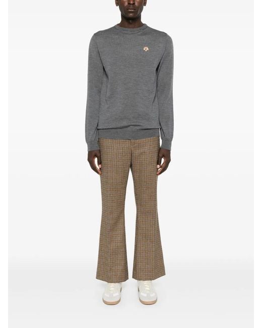 PELO FOUNDATION Gray Dog-Patch Sweater
