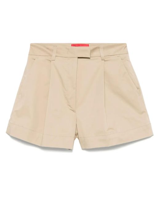Bermudas De Algodón Thelatest de color Natural