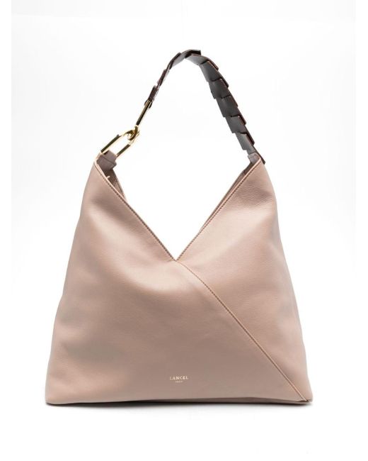 Lancel Gray Pagode Leather Shoulder Bag