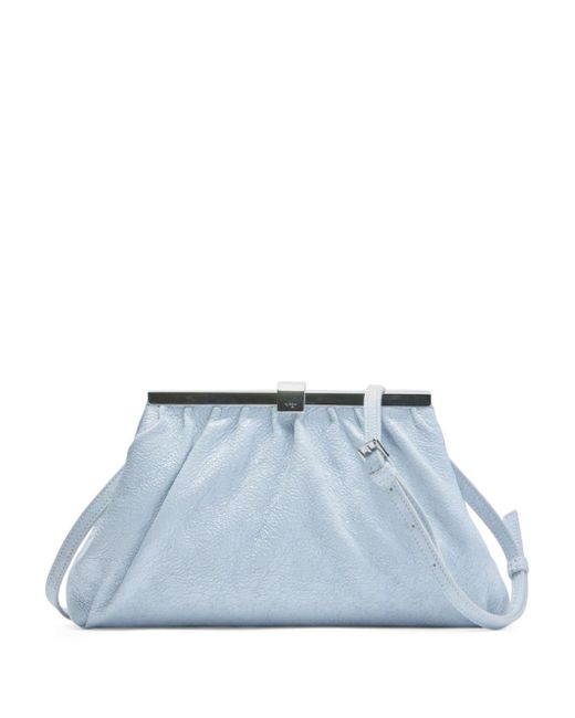 N°21 Blue Puffy Jeanne Leather Shoulder Bag