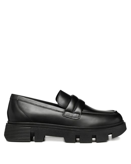Geox Hilde Loafers Met Plateauzool En Penny Band in het Black
