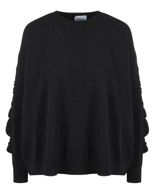 Nude Black Ruched Sweater