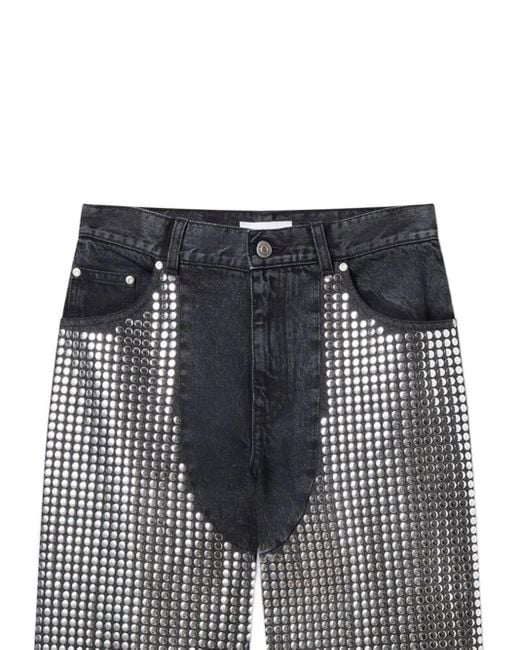 Stella McCartney Gray Studded Jeans