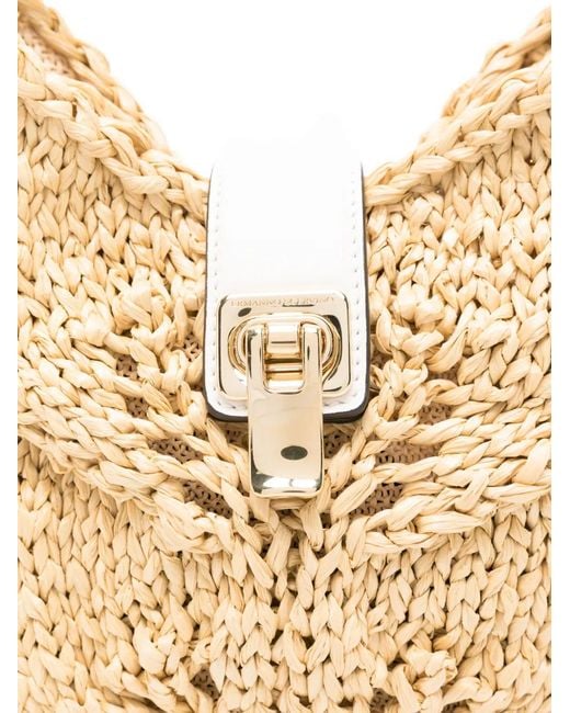 Ermanno Scervino White Mini Dudu Top-Handle Tote Bag