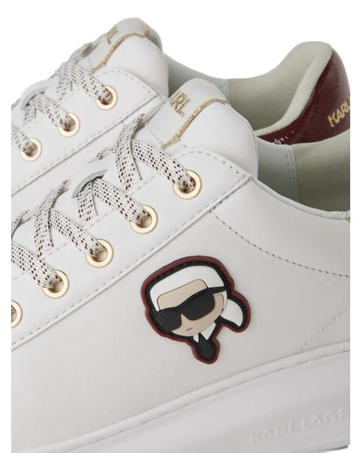 Baskets En Cuir Karl Lagerfeld en coloris White