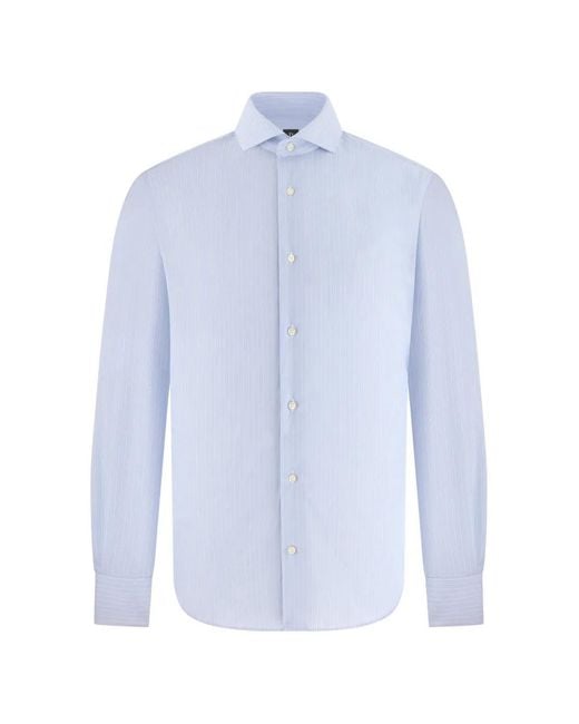 Boggi Blue Striped Shirt for men