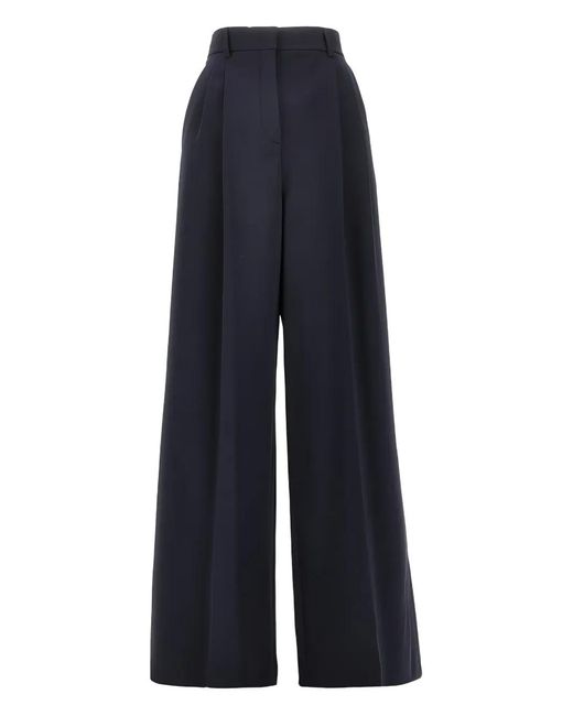 Weekend by Maxmara Blue Pleated Trousers