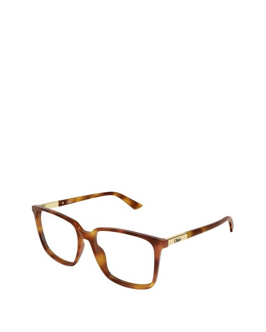 Chloé Brown Square-Frame Glasses
