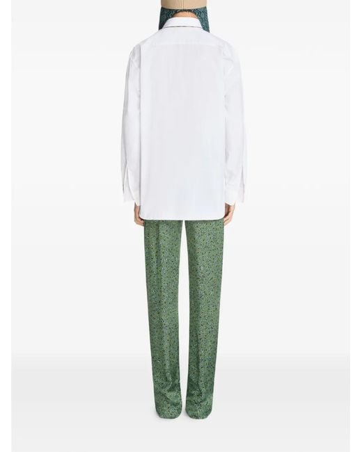 Dries Van Noten White Loose Cotton Shirt for men