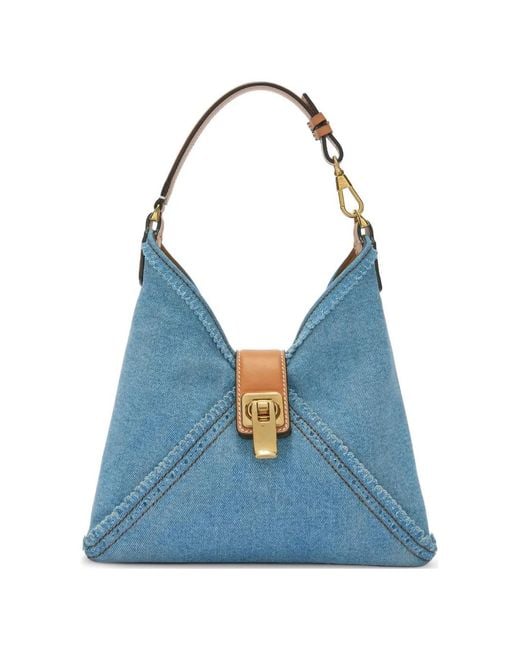 Ermanno Scervino Blue Mini Sac Cabas En Jean Clio