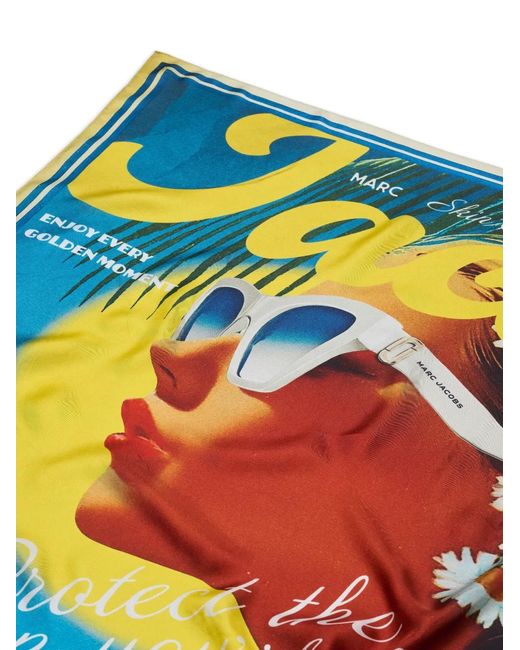 Marc Jacobs Blue Sun Poster Scarf