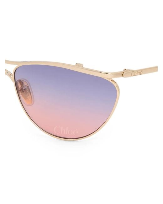 Chloé Pink Lunettes De Soleil Uma À Monture Papillon Et Verres En Dégradé