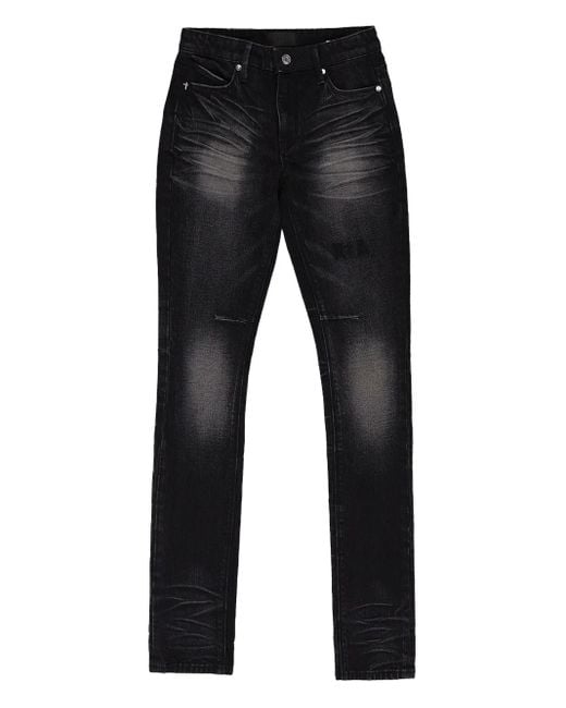 RTA Black Distressed Bootcut Jeans for men