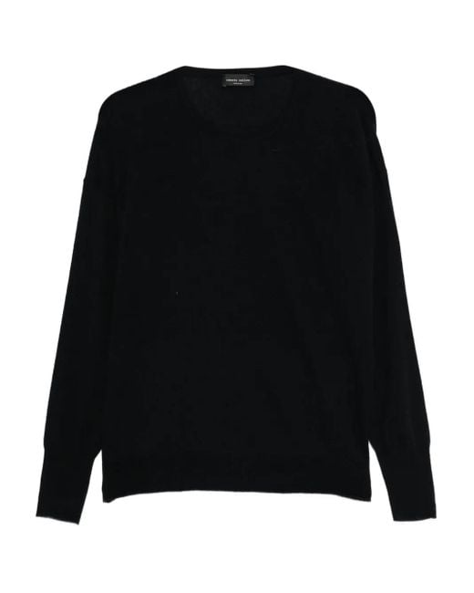 Roberto Collina Black Pullover mit rundem Ausschnitt
