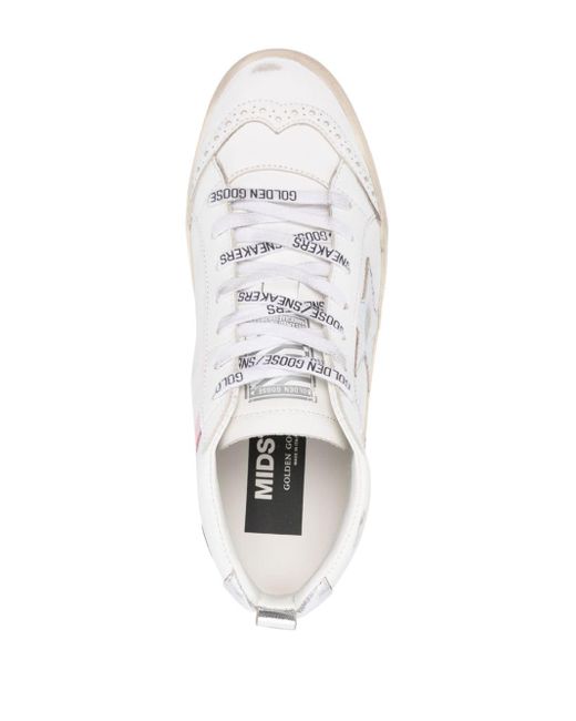 Golden Goose Deluxe Brand Mid Star Sneakers in White für Herren
