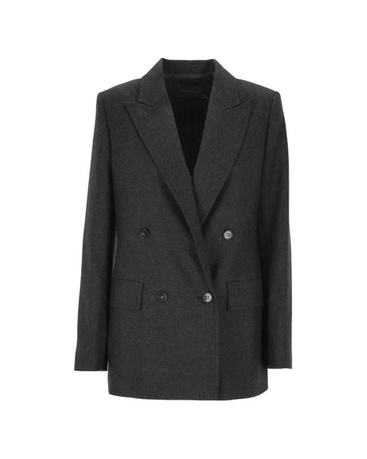 Lorena Antoniazzi Black Double-Breasted Blazer