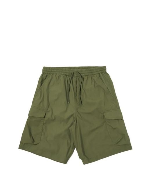 Universal Works Green Short Cargo À Taille Élastiquée for men