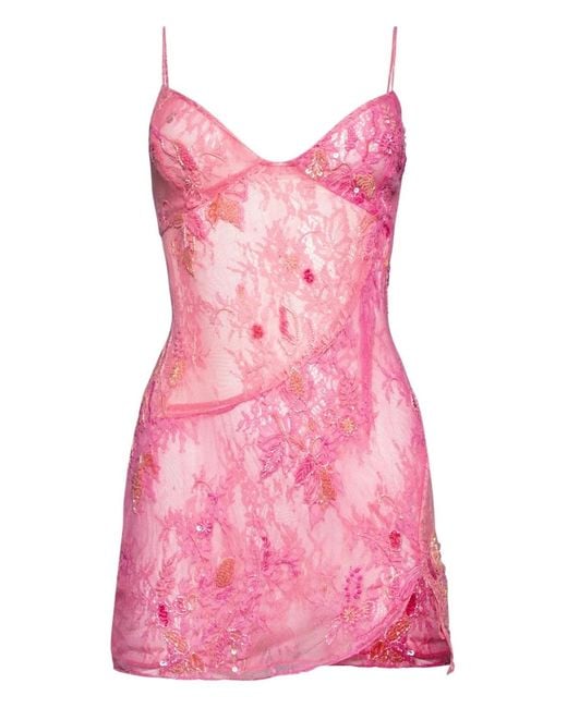 Robe En Dentelle À Ornements Roberta Einer en coloris Pink