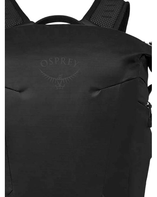 Osprey Black Logo-Print Backpack for men