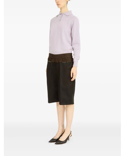 Maison Margiela Black 'Anonymity Of The Lining' Cotton Blended Shorts