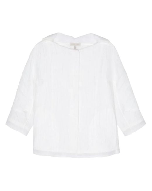 Shiatzy Chen White Jacquard Silk Jacket