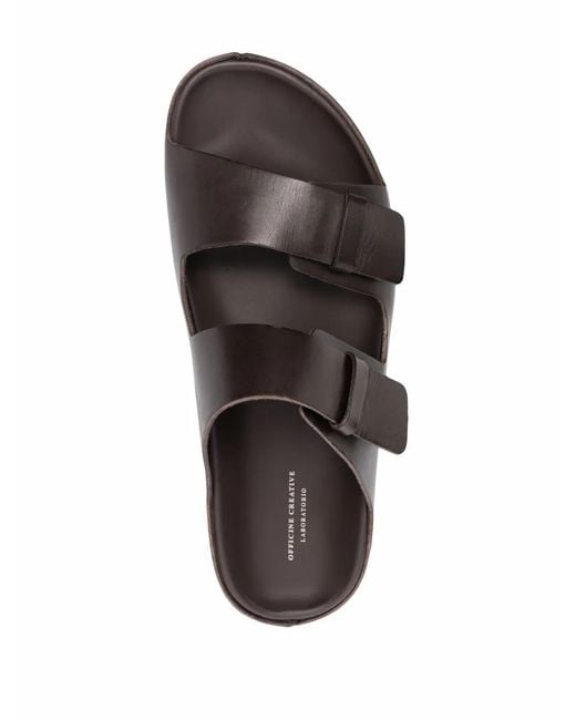 Officine Creative Black Agora 002 Sandals for men