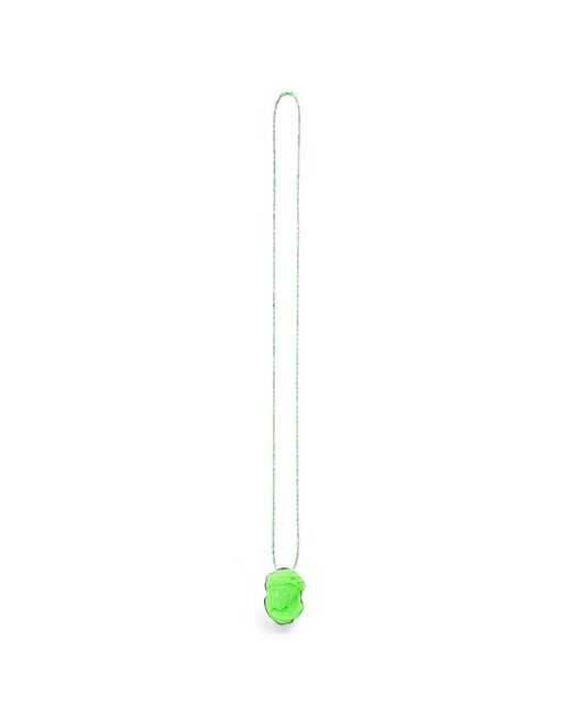 JUN/NAKAYAMA White Rubber Ball-Chain Necklace