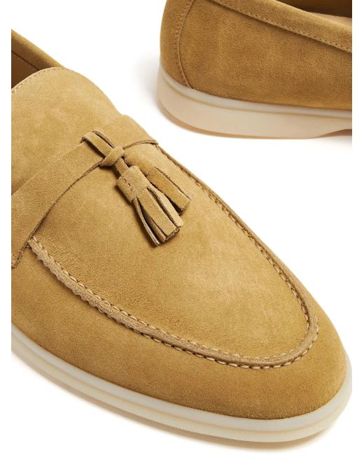 Scarosso Natural Leandro Suede Loafers for men