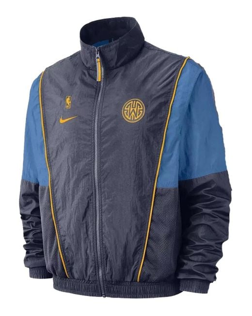Chaqueta Golden State Warriors de x NBA Nike de hombre de color Blue