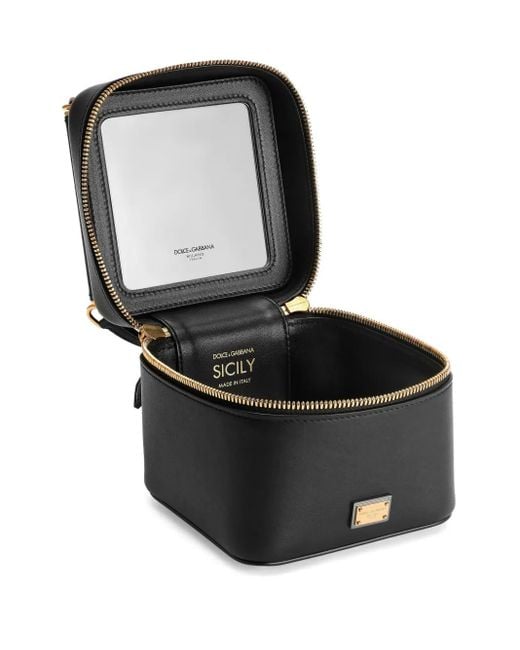Dolce & Gabbana Black Sicily Cube Kosmetiktasche