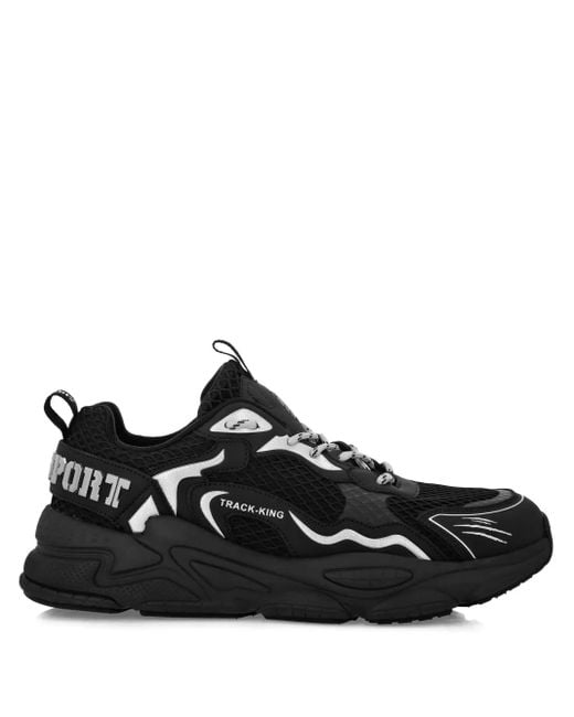 Philipp Plein Black Logo-Embellished Sneakers