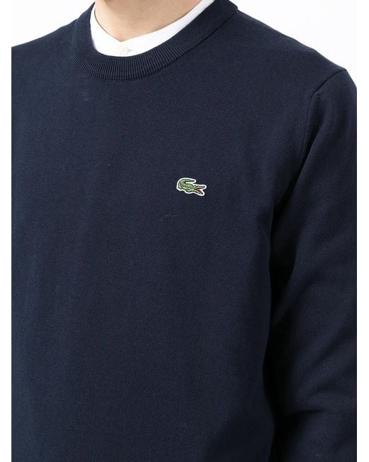 Lacoste Blue Logo Embroidery Sweatshirt for men