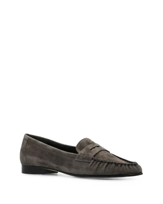 Aeyde Brown Aldous Suede Loafers