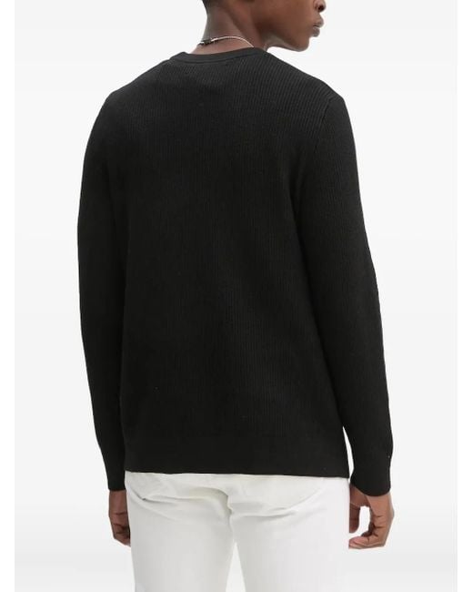 Samsøe & Samsøe Black Crew-Neck Sweater for men